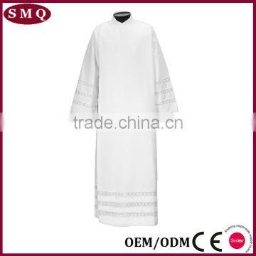Wholesale Custom Size and Lace Pattern Robe White Long Alb photo-4