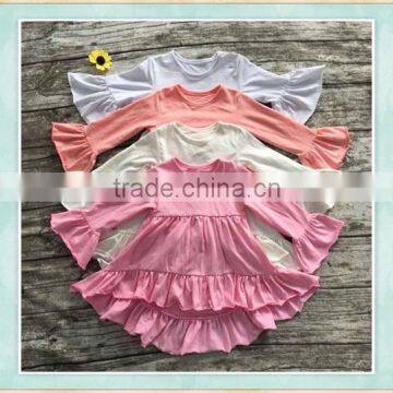 latest children solid color kids dress designs ladies western desing dresses