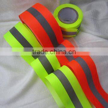 garment's colorful safety reflective ribbon