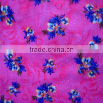 100% polyester printed high velour JL-05