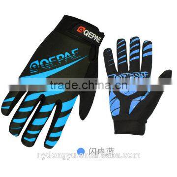 bLue touch screen cycling outdoors training gloves unisex at 6 color cylcing motor full finger gloves