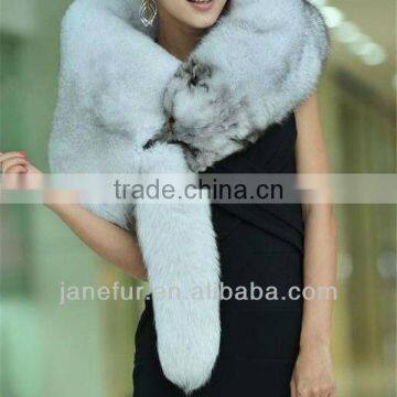 Custom-Made Silver Fox Fur Shawl/Wholesale And Retail