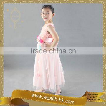 Vintage Flower Girls Princess Long Dress photo-3