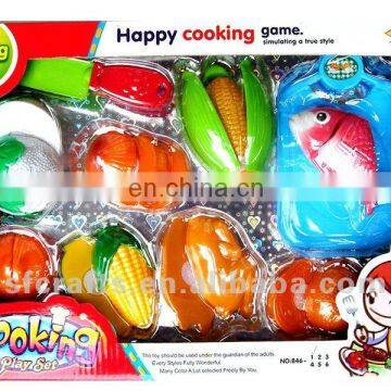 kids toy plastic cut fruit game