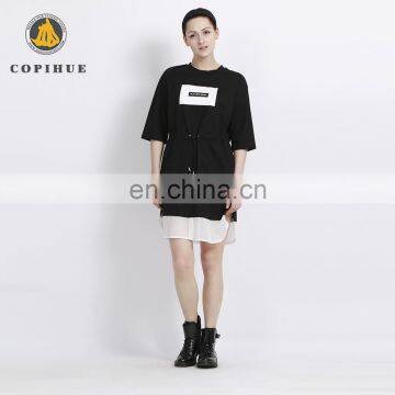 Manufacturer Promotional High Quality Black And White Long T-Shirt