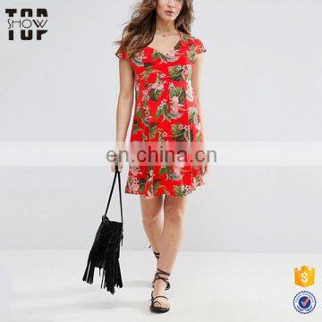 Clothes alibaba china maternity dress photography tropical print style wholesale clothing