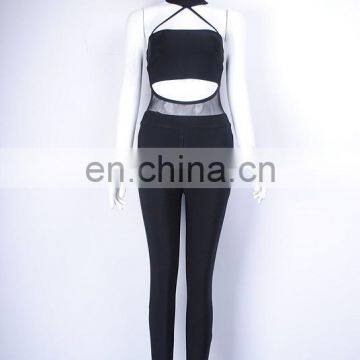 2016 Gauze Sleeveless Jumpsuit Bare Midriff Jumpsuit Backless Jumpsuit photo-4