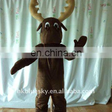 Christmas Moose Fur Mascot Costume