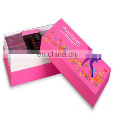 factory directly supply Lid And Based gift/Cosmetic Hardcover Packaging Paper Box with custom logo