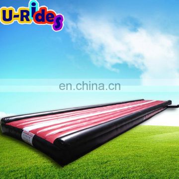 Sewing Inflatable Red Air Track Mat For Gym