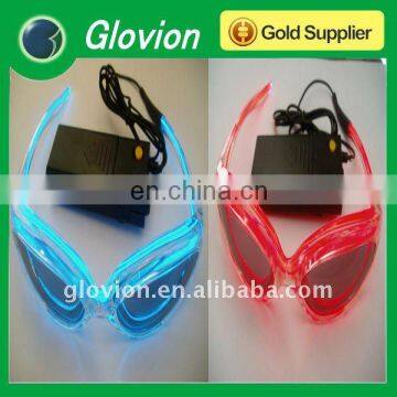 Best seller plastic flashing light up led glasses led party glasses el flashing glasses