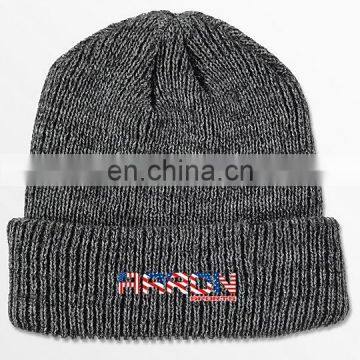 Premium quality acrylic knitted custom beanie with embroidery logo