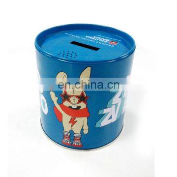 Brand new round coin tin box