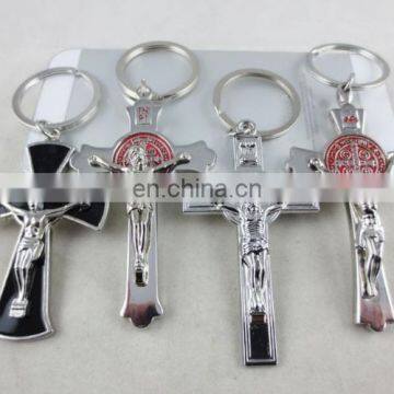 Wholesale Metal Cross Keychain, Jesus Religious Keychain, Promotional Gift Keychain photo-4