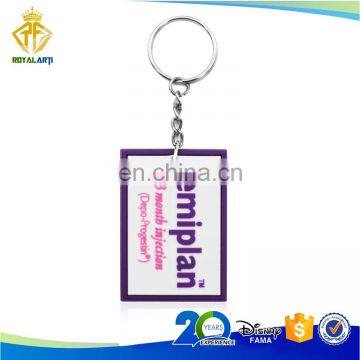 Wholesales Custom Soft PVC Keychain with Embossed Logo
