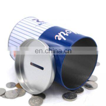 Custom Recycled Round Metal Tin Box Container for Money Wholesale photo-5