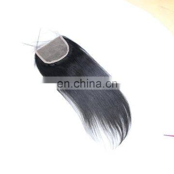 2017 TOP QUALITY VIRGIN REMY HAIR STRAIGHT SILK BASE CLOSURE MIDDLE PART FACTORY PRICE BRAZILIAN HAIR