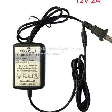 12V 2A 24W  POWER SUPPLY ADAPTER -GULAI