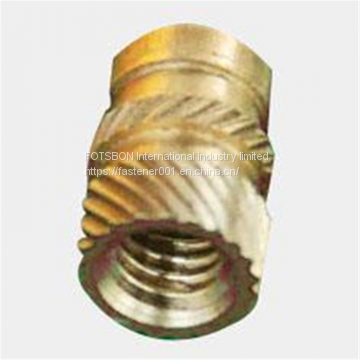 MSIB-M1/M1.2 Micro Insert For Plastic Knurled Brass Nut Thru-Threaded Knukles Nuts Insertos Knurling Copper Inserti Tuerca PEM Standard
