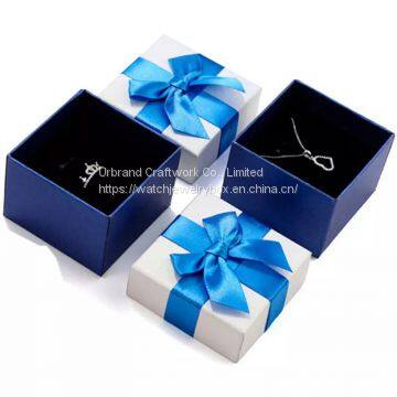 Custom Logo Printing Fashion Cardboard Jewelry Box Display Cheaper Paper Ring Box