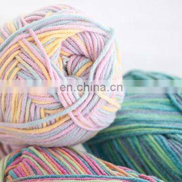 Acrylic and Cotton Blend Print Color Yarn Ball for Baby photo-2