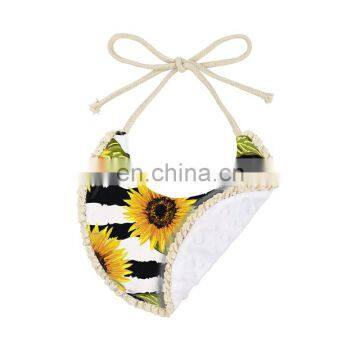 High Quality Cactus Printed Stripe Baby Bib For Feeding Multiple Pattern Comfortable photo-5