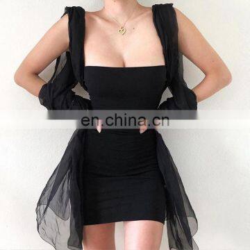 LAITE D2177 Amazon Hot Sales Soft Off-shoulder Backless Casual Dresses Women Fashion Bodycon Sexy Dresses photo-4