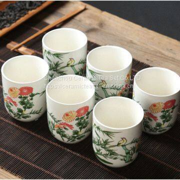 Bule and White Procelain Kung fu Tea Set photo-5