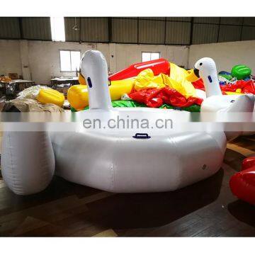 Children Floating Water Island Toys PVC Inflatable Duck Floating Island On Sale photo-3