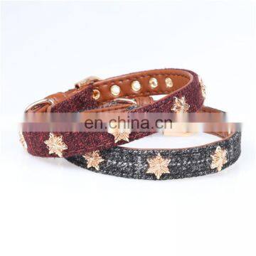 High-end pet wear products free sample dog collar for dogs and cats