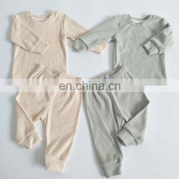 Wholesale Elastic Autumn Long Sleeve Baby Pyjama Set Organic Cotton Sleepsuit photo-3