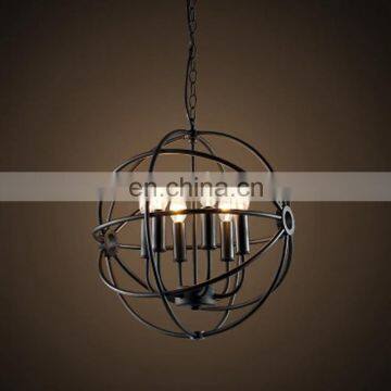 Edison Lamp Iron Pendant Light Cage Shade For Home Bar Hotel photo-3