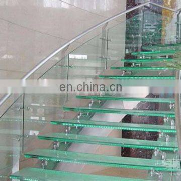 Safety Laminated Glass Staircase Glass Stairs photo-3
