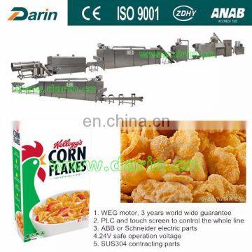 Darin Machinery Corn Flex Flakes Puff Grain Cereal Snacks Food Making Line Production Plant Process Extruder Machine photo-2