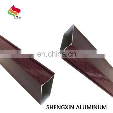 Simil Wood Aluminum Wood finish profile  wood grain powder coating aluminium profile