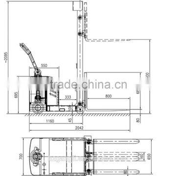 Economic Electric Counter Balanced Stacker photo-2