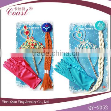 blond braided frozen elsa head band hair piece