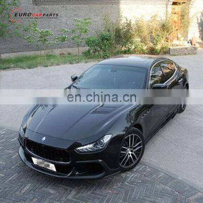 Masera Ghibli to ASPEC style body kit 2011y~ FRP and carbon fiber material front lip side skirts diffuser hood trunk spoiler