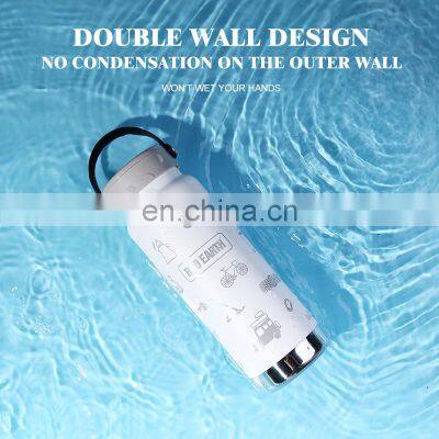 750ml New Design Sports Fitness Vacuum Thermal Hot Cold Drinking Water Bottle photo-2