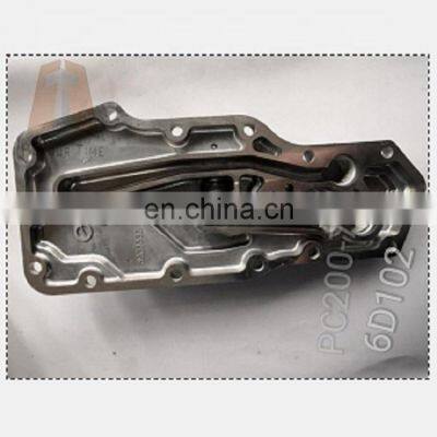 3923332 3284170  Excavator PC200-7 Diesel engine parts  6D102 4BT 6BT/6BT5.9  oil cooler cover