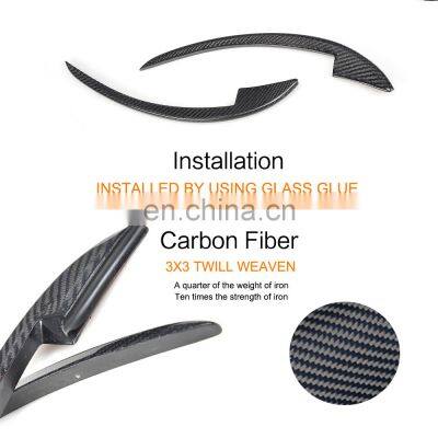 Carbon Fiber Front Canard Bumper Swim Fins for Ferrari 458 Base Coupe 2-Door 11-13 photo-5