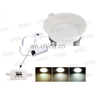 фабричный алюминиевый тонкий светодиодный панельный светильник с тремя цветами, потолочный светильник photo-2