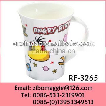 Kids Daily Used New Cartoon Designed Custom Made Personalized Oversized Ceramic Soup Mugs