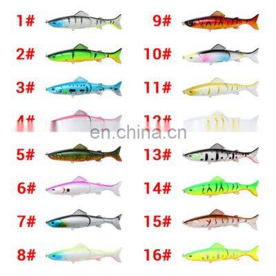 13cm 21g Fishing Lures 16 Colors Hard Baits Lifelike 3 Segments Swimbait Bass Multi Jointed Pencil Lure photo-5