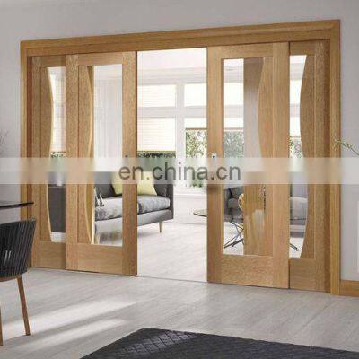 Factory Standard Frameless Aluminum Sectional Interior Noiseless Sliding Doors