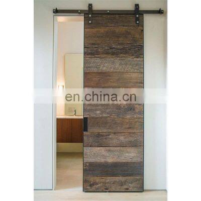 Hotel Bathroom Mirrored Barn Door with Sliding