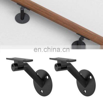 Adjustable Handrail Bracket Wall Mounted Steel Metal Railing Stairway Support DIY Easy Installation Stair Accessories Hardware