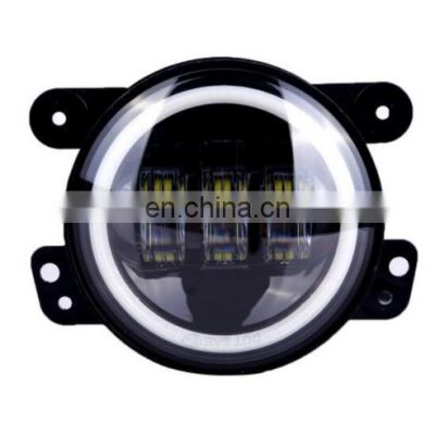 30w Led Fog Light With Angle Eyes for Jeep JK 07+