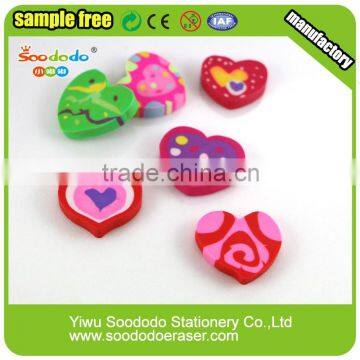 Cartoon Harmless Extruded Erasers Love Shape photo-5