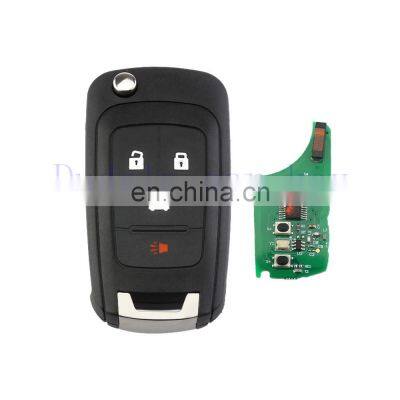 3+1 4 Buttons 433 315 MHz ID46 Chip Flip Remote Car Key Cover Case For Chevrolet Cruze Key